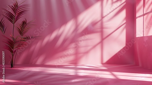 Soft Pink Floral Shadow and Light