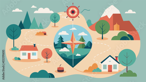 Revitalizing the lost art of handdrawn maps thes help clients navigate their inner landscapes and find new paths to healing.. Vector illustration