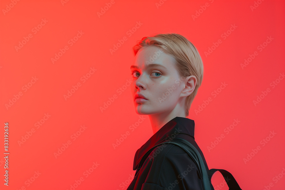 high fashion model posing isolated high fashion model posing isolated