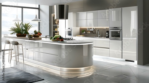 kitchen modern glossy pic