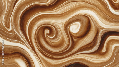 Wallpaper Mural Exploring the Beauty of Brown Cream Swirls Torontodigital.ca
