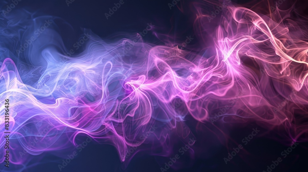 Fractal Smoke with High Resolution Quality for Graphic Design Projects in Cosmos Science and Abstraction
