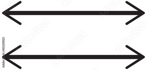 Straight long right vector arrow icon