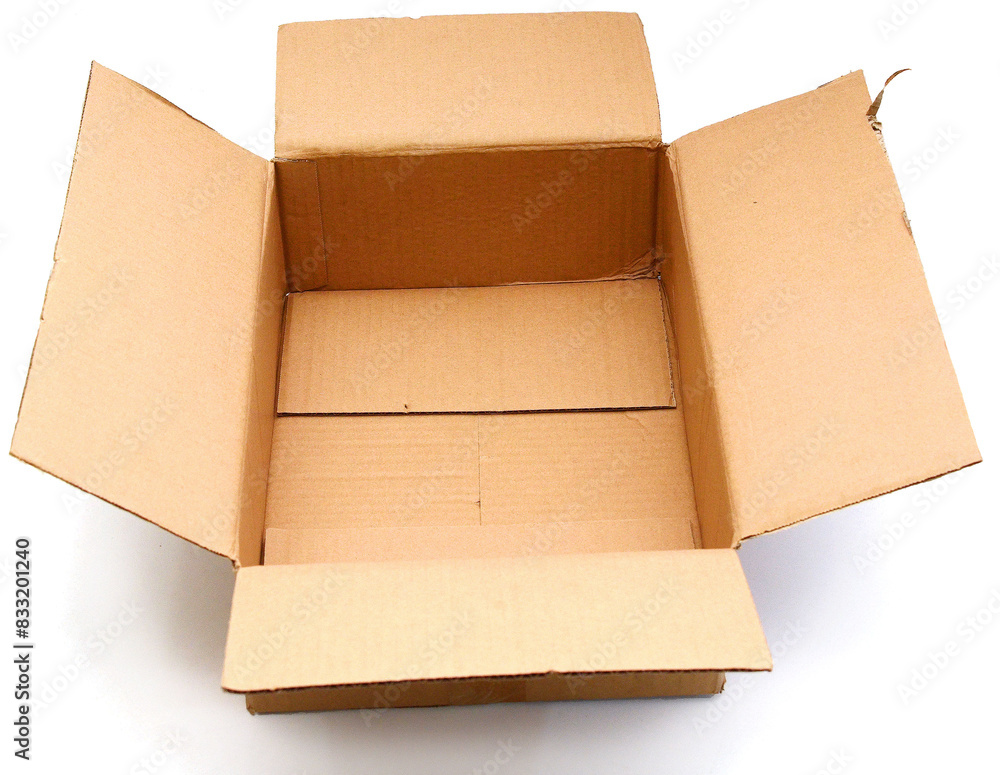 close up of a cardboard box on white background
close up of a cardboard box on white background