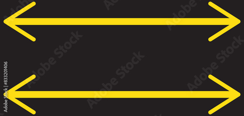 Straight long right vector arrow icon