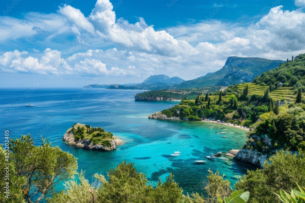 beautiful Corfu Island , Greece , World Travel	
