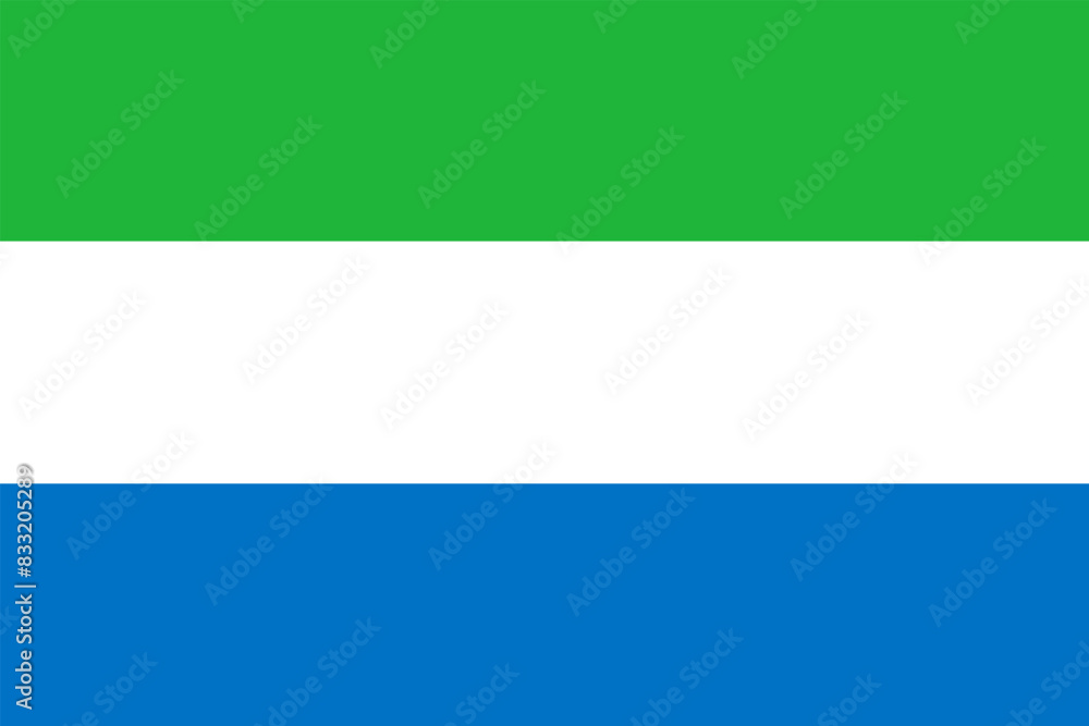National Sierra Leone flag. illustration. EPS10. vector background of the SIERRA LEONE flag. Symbol of patriotism and freedom National Sierra Leone flag. illustration. EPS10. vector background of the SIERRA LEONE flag. Symbol of patriotism and freedom