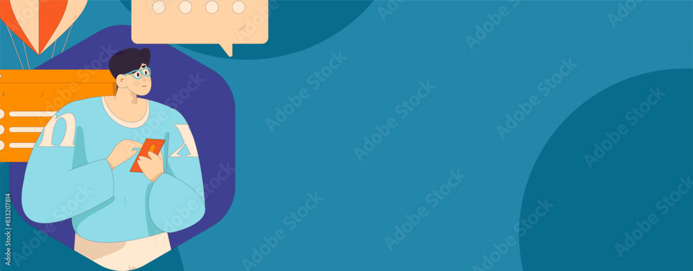 Flat vector illustration of business people operating work scene
Flat vector illustration of business people operating work scene