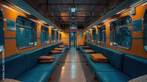 Describe the safety measures and protocols followed on an express train. 