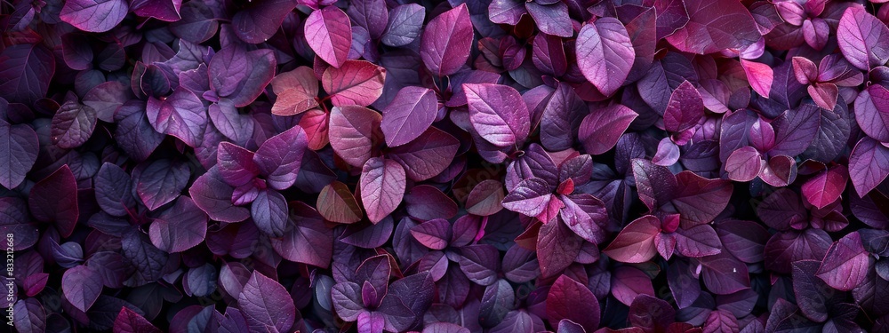 Macro shot many purple leaves spread together to form a beautiful pattern. Macro shot many purple leaves spread together to form a beautiful pattern.