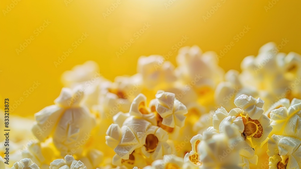 A popcorn on a flying the air with background A popcorn on a flying the air with background