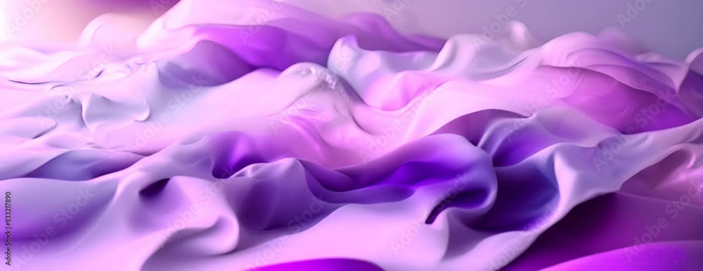 Floating lilac fabric 4K Video. Floating lilac fabric 4K Video.