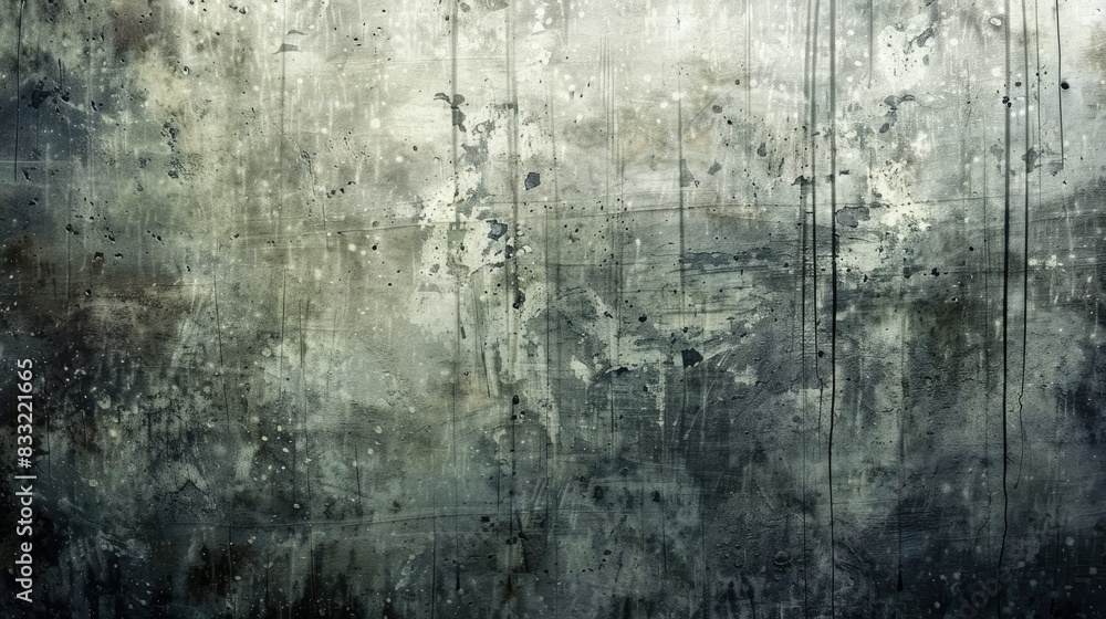 Fototapeta premium Grey grunge metal textured wall background 