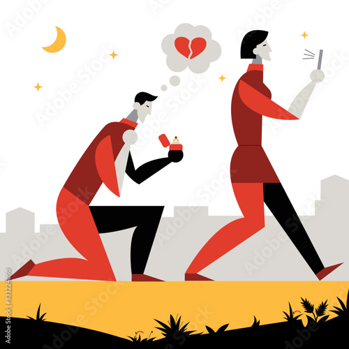 Woman rejects marriage proposal