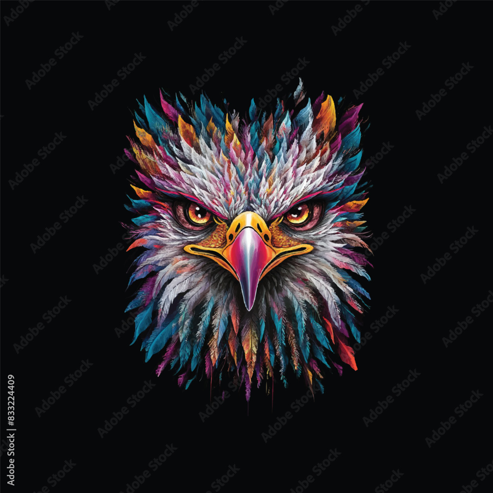 This stunning eagle illustration captures the majestic beauty and strength of the iconic bird of prey This stunning eagle illustration captures the majestic beauty and strength of the iconic bird of prey