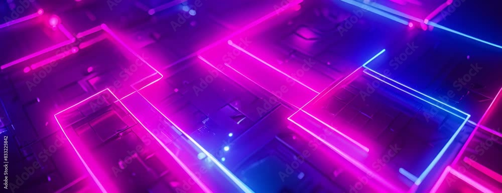 Abstract background of glowing neon lights in alpha shaped lines 4K Video. Abstract background of glowing neon lights in alpha shaped lines 4K Video.
