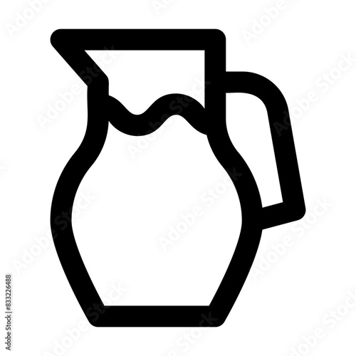 drink milk pitcher diary food line food icon