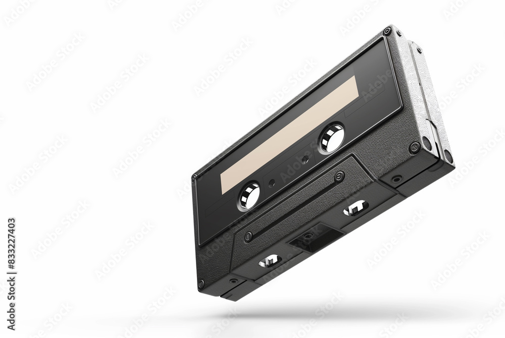 Old audio cassette tape isolate on white background. Old audio cassette tape isolate on white background.