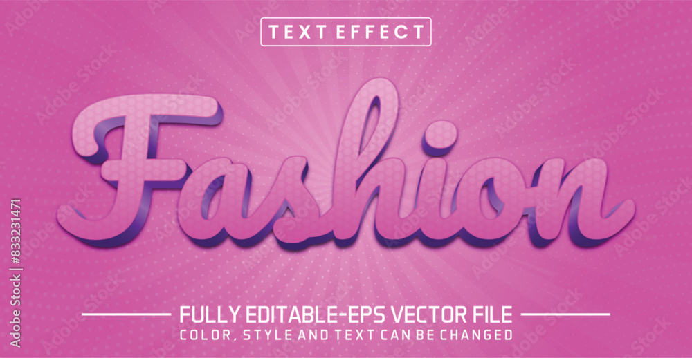 Fashion font Text effect editable Fashion font Text effect editable