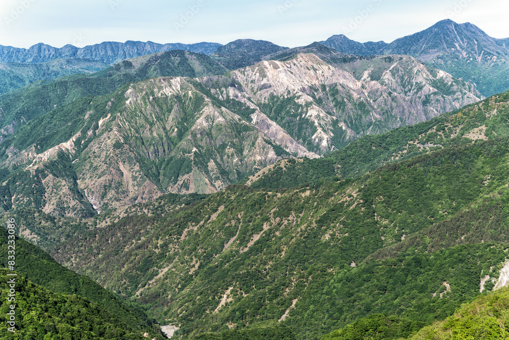 Fototapeta premium 栃木県日光市 半月山からの風景