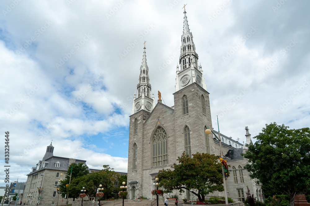 Obraz premium カナダ オタワ ノートルダム大聖堂