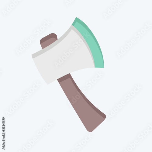 Icon Axe. related to Emergency symbol. flat style. simple design illustration