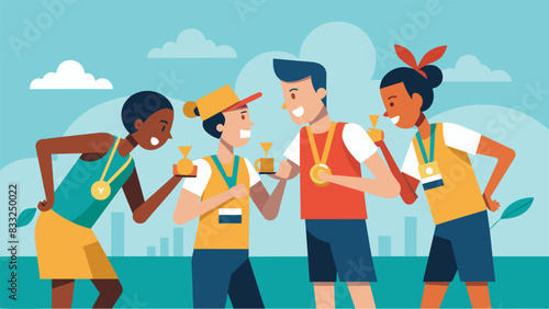 The race ends but the impact continues as runners collect their medals and reflect on the collective effort they put in to support a noble cause with. Vector illustration