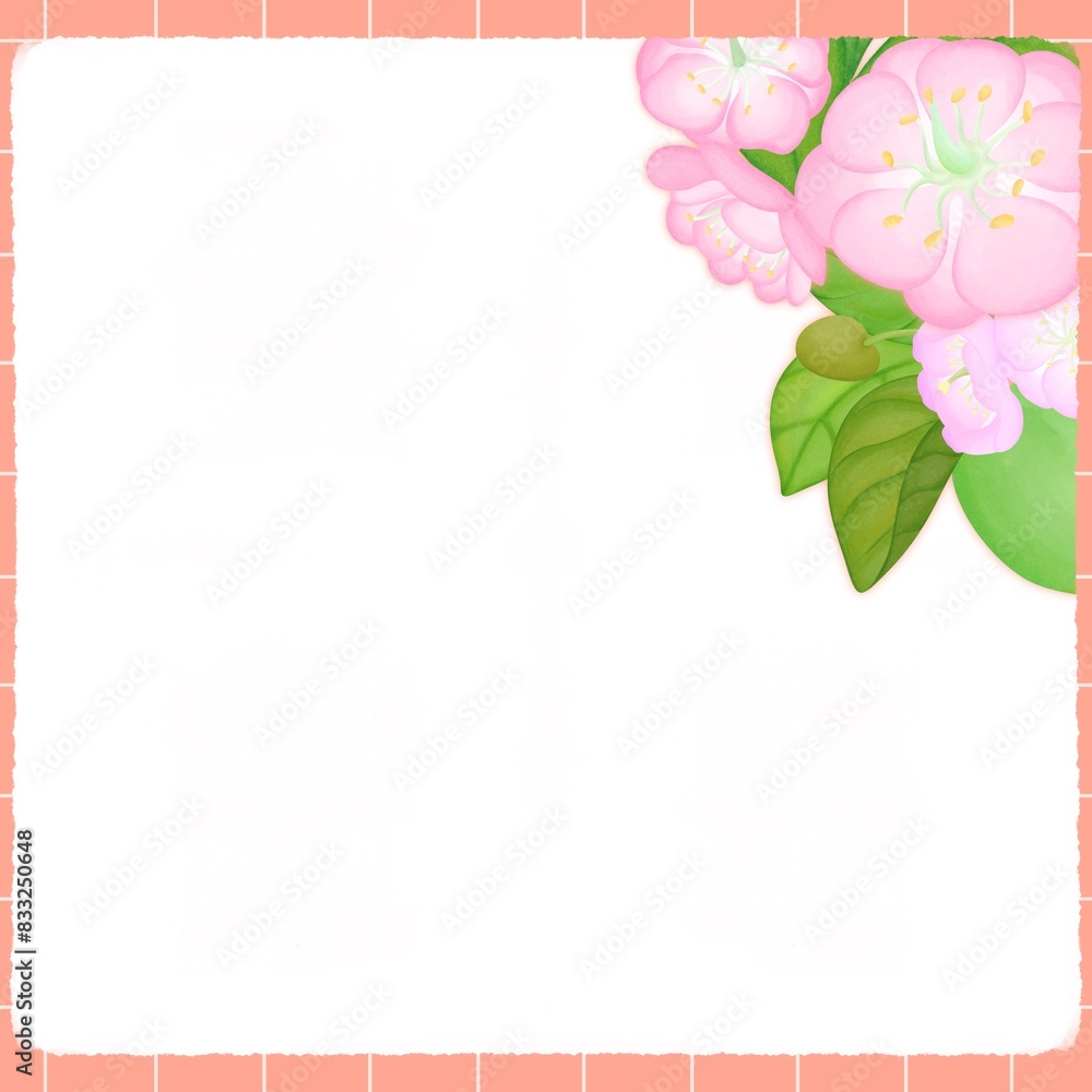 Fototapeta premium plum and maesil background