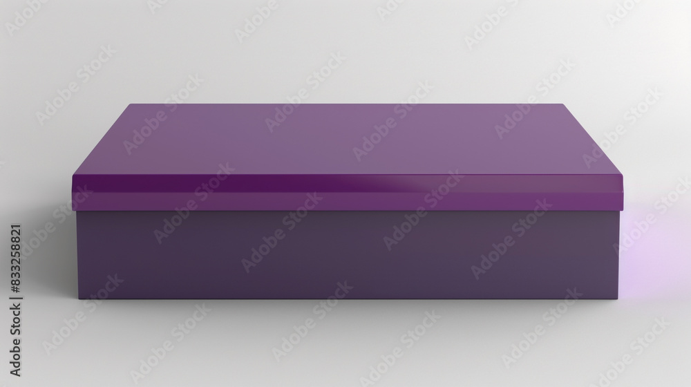 Plum purple rectangular box with a captivating lilac lid, rich in color. Plum purple rectangular box with a captivating lilac lid, rich in color.