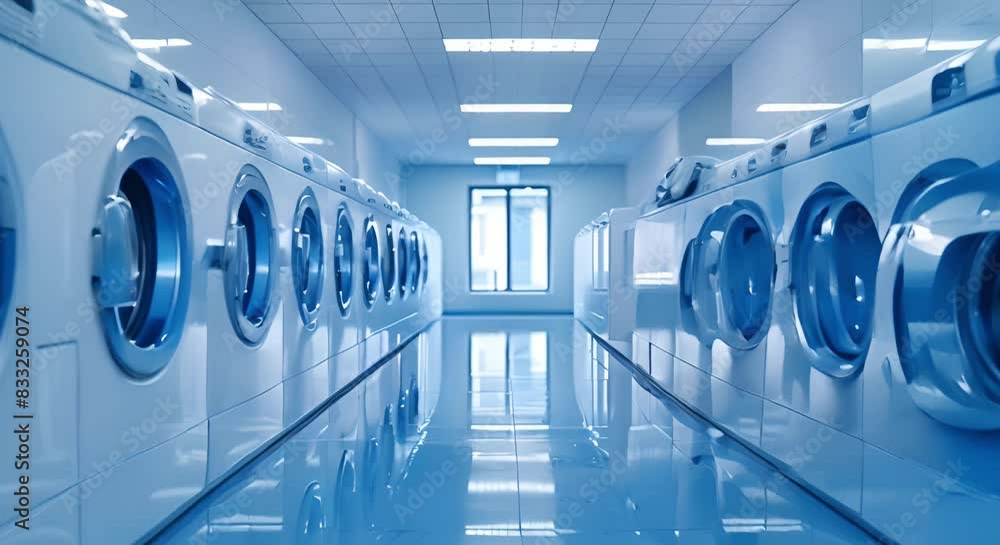 Mockup design of washing machines in a clean laundry room with copy space. Concept Mockup Design, Washing Machines, Clean Laundry Room, Copy Space Mockup design of washing machines in a clean laundry room with copy space. Concept Mockup Design, Washing Machines, Clean Laundry Room, Copy Space