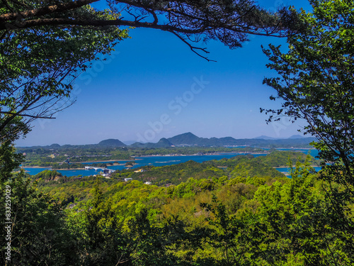 【熊本県】天草の千巌山展望台からの風景