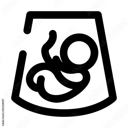 pregnancy ultrasonography scan baby line medical and hospital icon