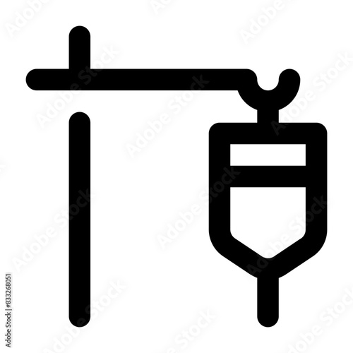 infusion bag injured line medical and hospital icon
