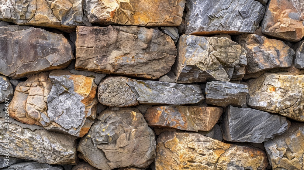 Background of a stone wall made of large natural stones Background of a stone wall made of large natural stones