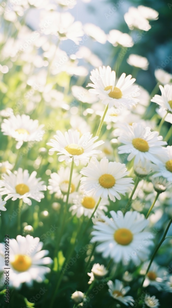 Fototapeta premium Daisy outdoors blossom flower.