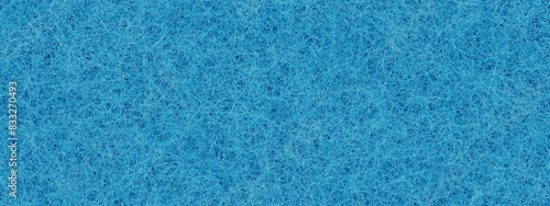 Pastel blue wool rug made of tangled fur as seamless pattern. Cozy felt carpet. Abstract vector uneven bg with hairball texture.