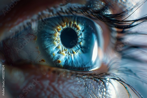 Realistic hologram of human eye 