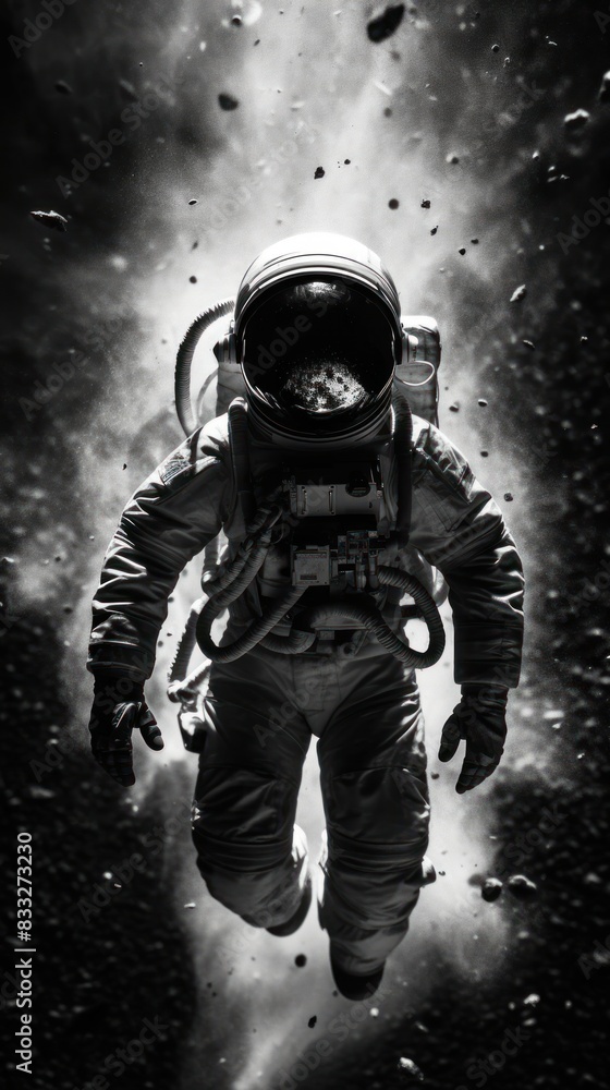 Photography of astronaut space monochrome astronomy. Photography of astronaut space monochrome astronomy.