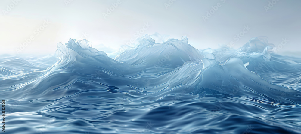 Minimalistic Blue Water Waves Minimalistic Blue Water Waves