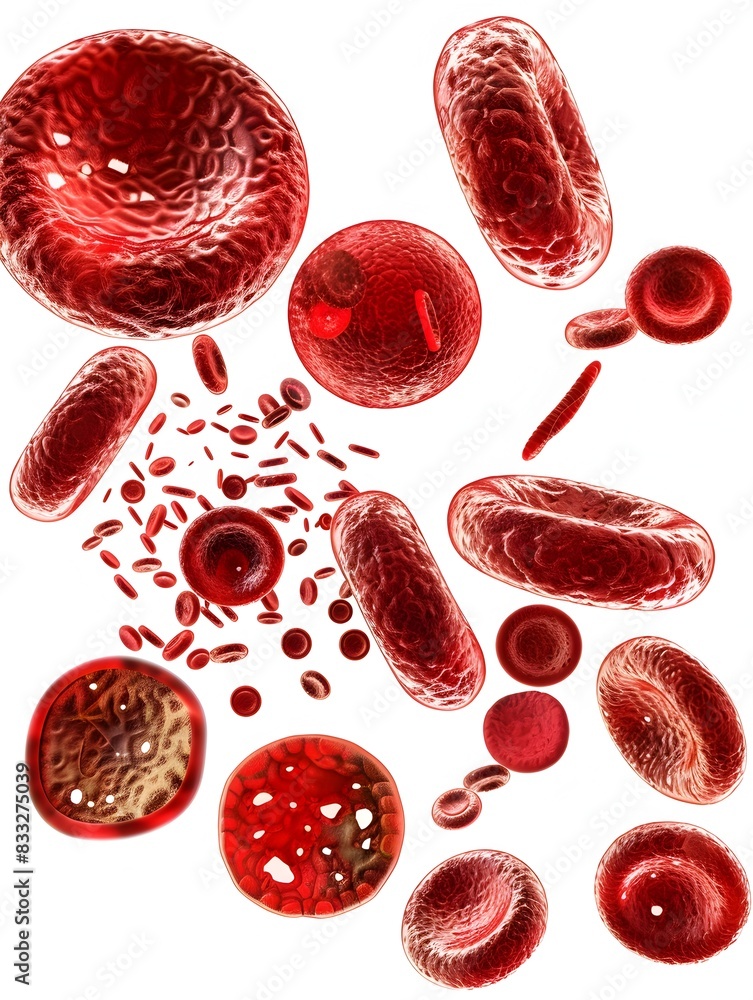 Red Roses Cells Red Cell Lifecycle Stages A of Red Blood Cell Development Stock ...