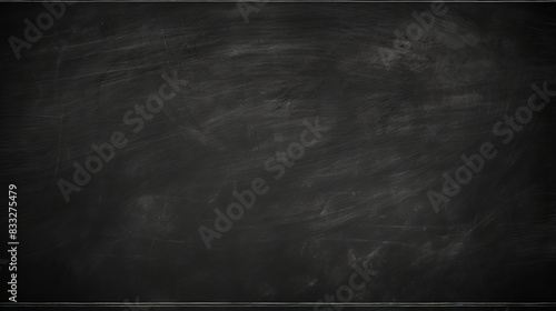 Blackboard with Eraser Marks for Messages, Drawings, or Notes