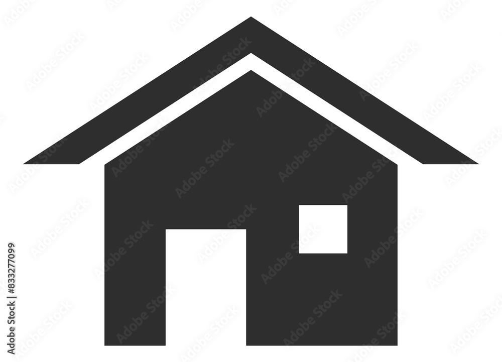 House black icon. Building symbol. Home sign House black icon. Building symbol. Home sign