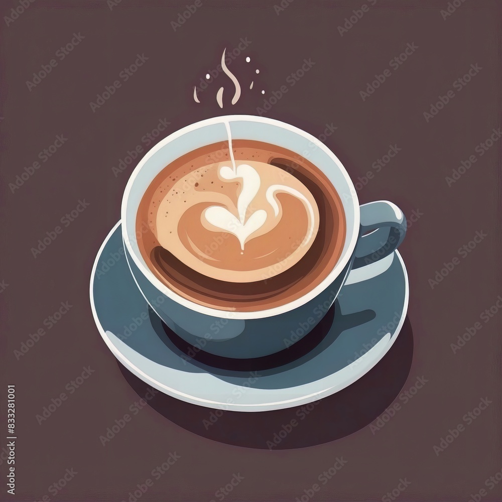 An illustration of a cup of coffee An illustration of a cup of coffee