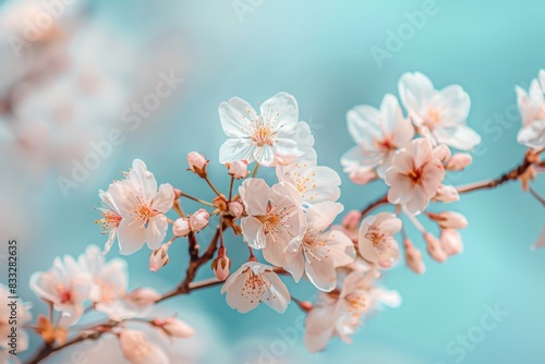 Close-Up of Blooming Cherry Blossoms
