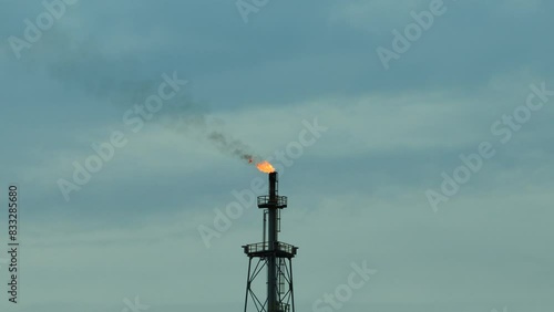 Oil Refinery Gas Chimney