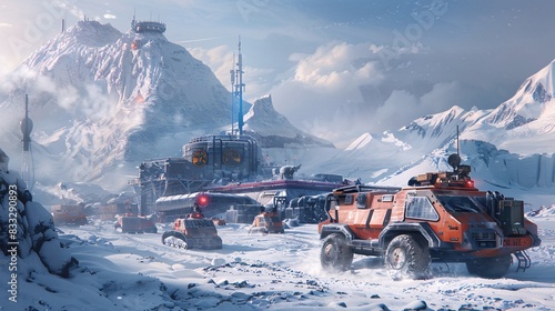 Arctic outpost defense: Protect the research facility from Arctic predators and hostile forces. Establish ice fortifications and deploy snowmobile patrols to repel attacks. Monitor threats with photo