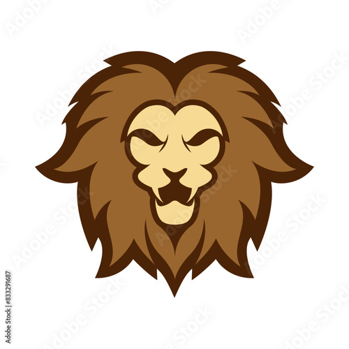 Elegant and dignified lion head logo design