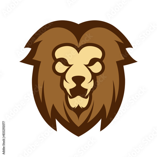 Elegant and dignified lion head logo design