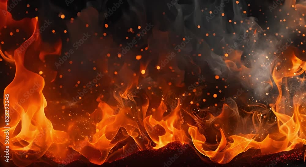 Fiery Nighttime Flames Illuminating the Darkness. Concept Nighttime Photography, Fire and Flames, Illumination, Fiery Art, Light and Shadows Fiery Nighttime Flames Illuminating the Darkness. Concept Nighttime Photography, Fire and Flames, Illumination, Fiery Art, Light and Shadows