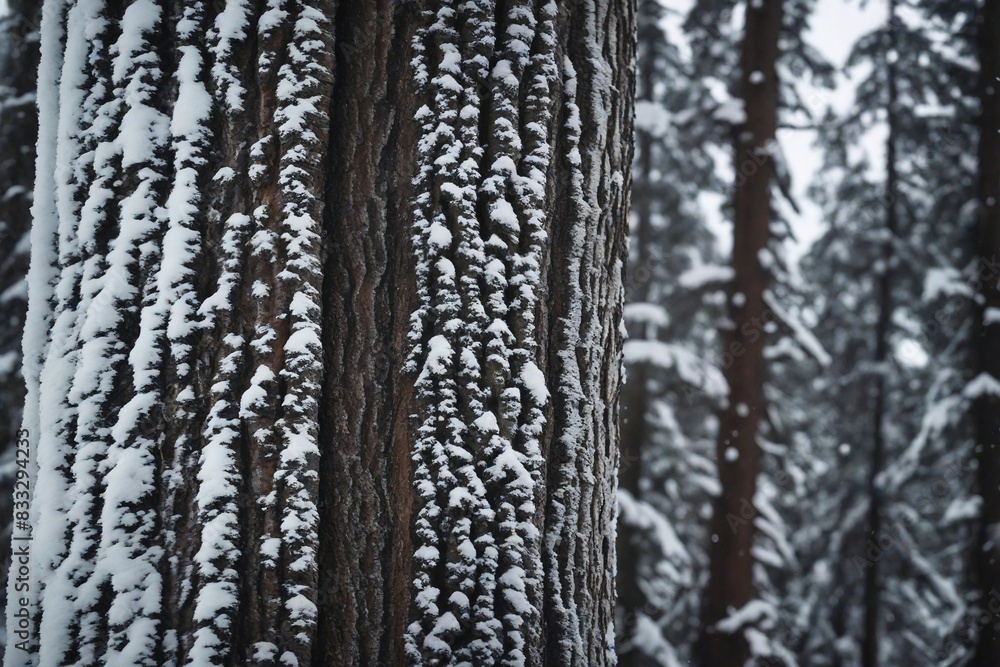 Fototapeta premium snow covered trees